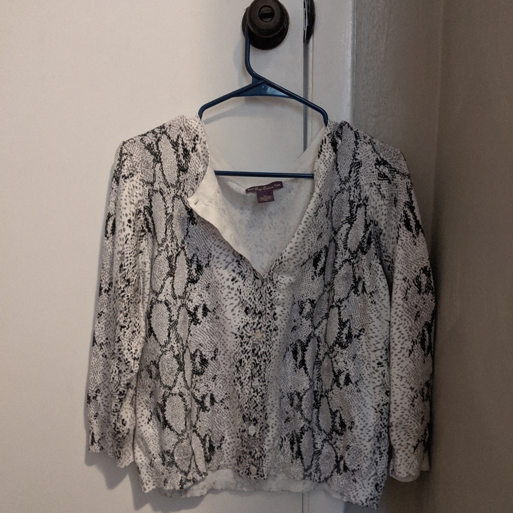 Snake Print Long sleeve shirt